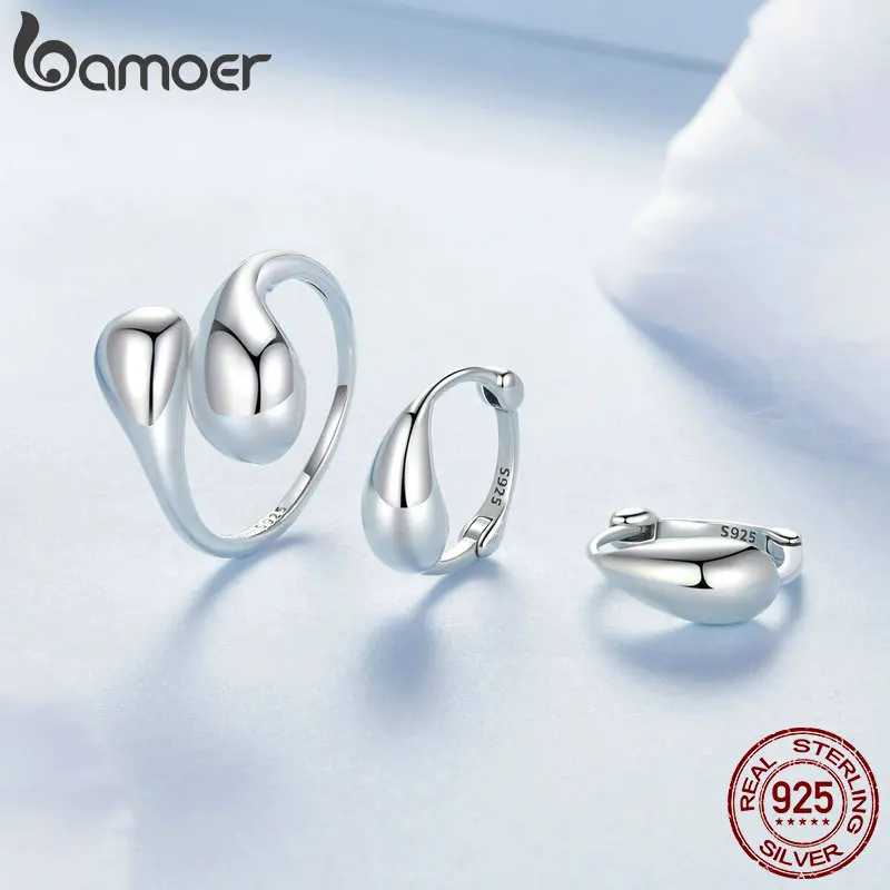 Sterling Silver Water Droplet Ring Sterling Silver Water Droplet Ring