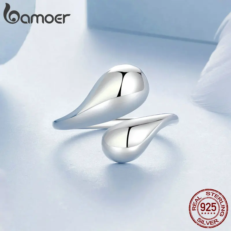 Sterling Silver Water Droplet Ring Sterling Silver Water Droplet Ring