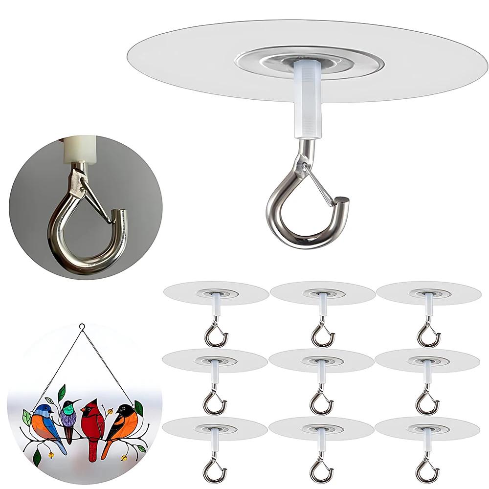 Stick Ceiling Hooks Heavy Duty Self-Adhesive Water Resistant Hooks for Ceiling Multifunctional Hooks for Balloons Wind