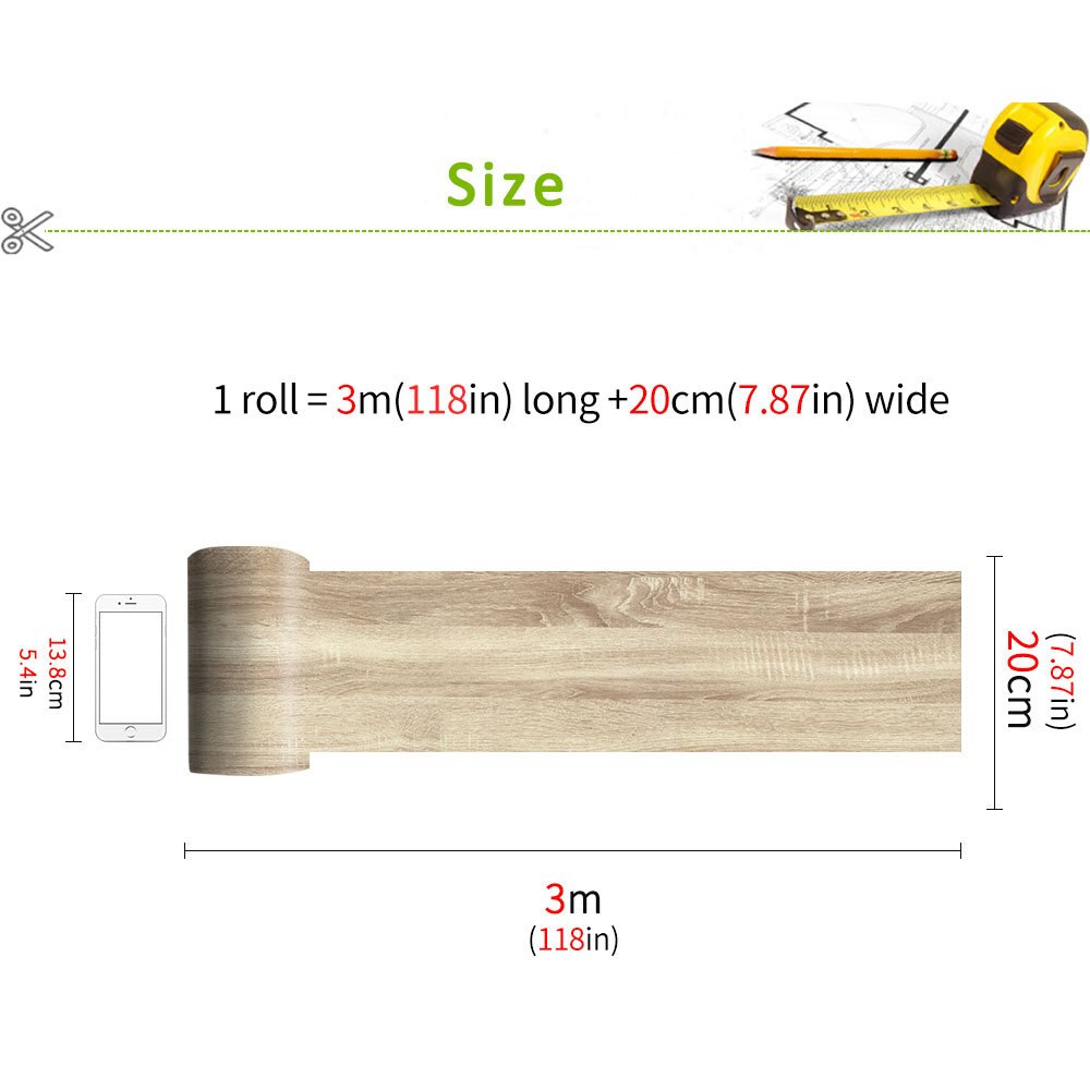 Sticker Floor Tile Wood Design