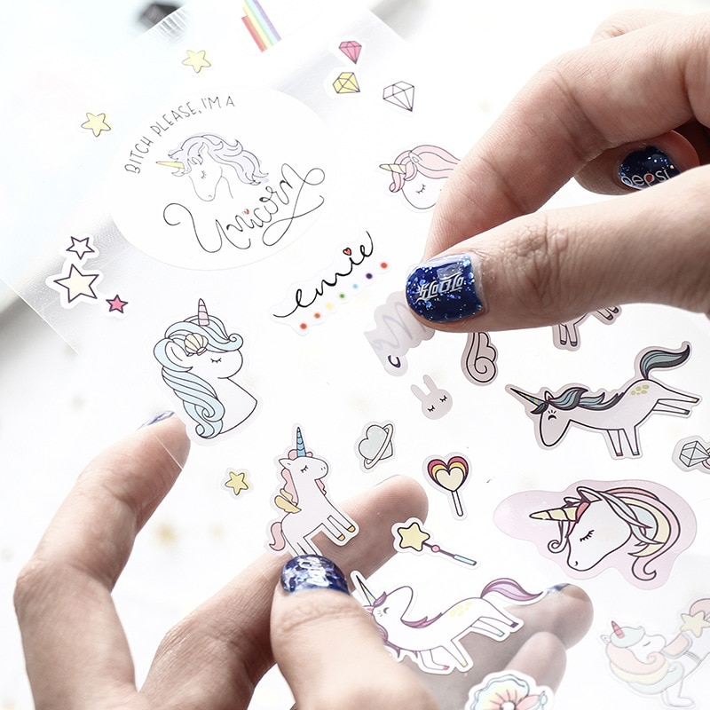 Sticker Sheets Fun Unicorn Designs