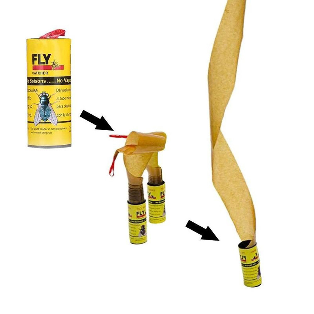 Sticky Fly Trap 4 Rolls Pack Sticky Fly Trap 4 Rolls Pack