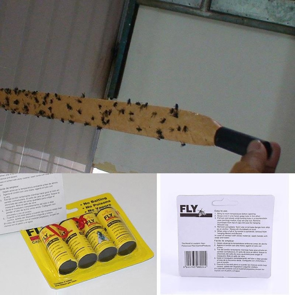 Sticky Fly Trap 4 Rolls Pack Sticky Fly Trap 4 Rolls Pack