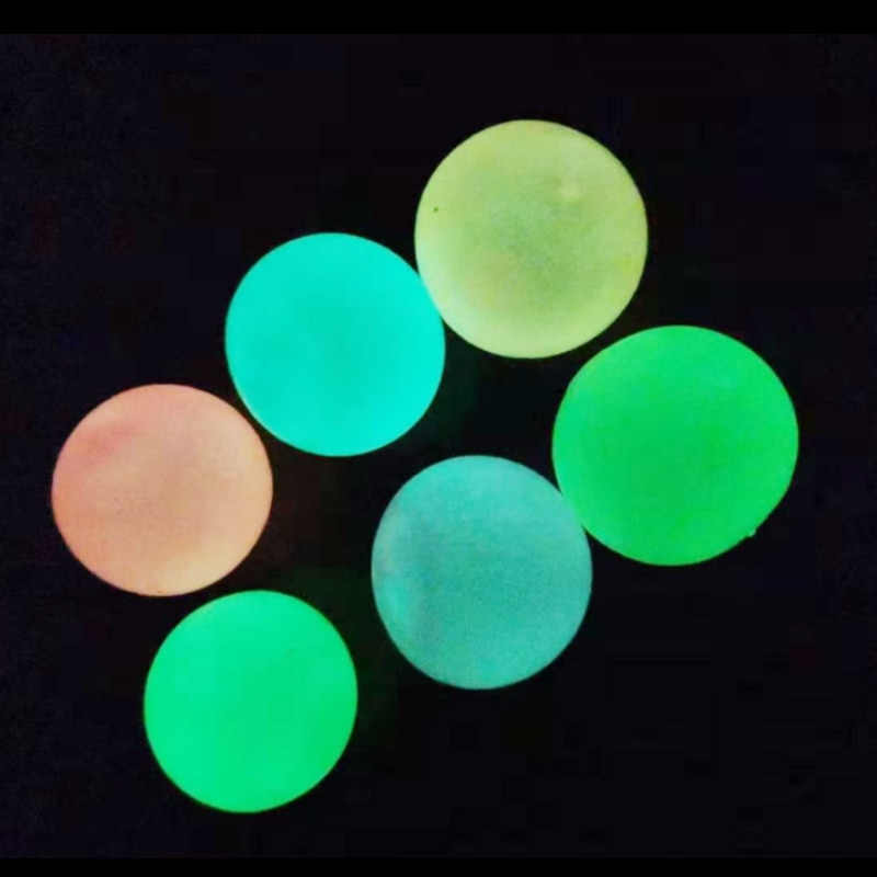 Sticky Stress Ball Glowing Globbles (6 pcs)