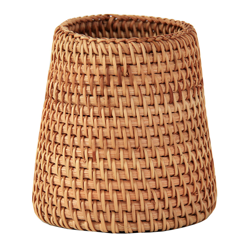 Storage Basket Rattan Storage Box Cosmetic Pen Holder Tea Ceremony Accessories Tableware Storage Decoration