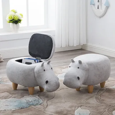Storage Stool Hippo Kids Furniture Storage Stool Hippo Kids Furniture