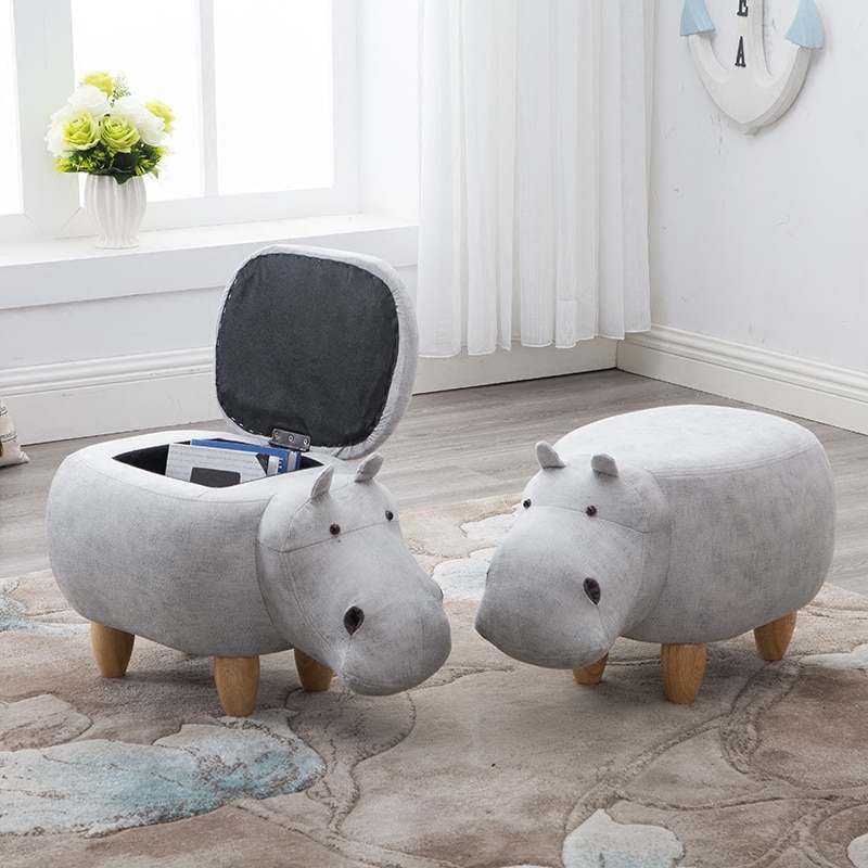 Storage Stool Hippo Kids Furniture Storage Stool Hippo Kids Furniture