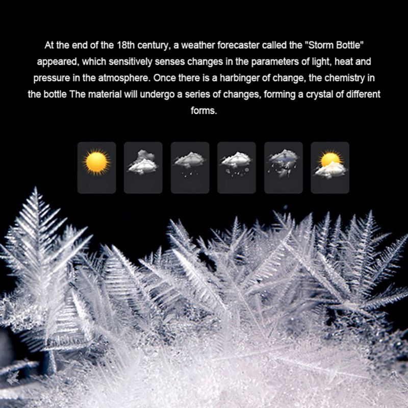 Storm Glass Weather Predictor Barometer