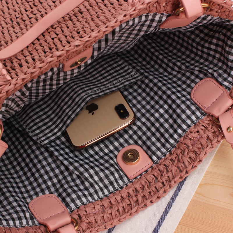 Straw Beach Tote Woven Bag Straw Beach Tote Woven Bag