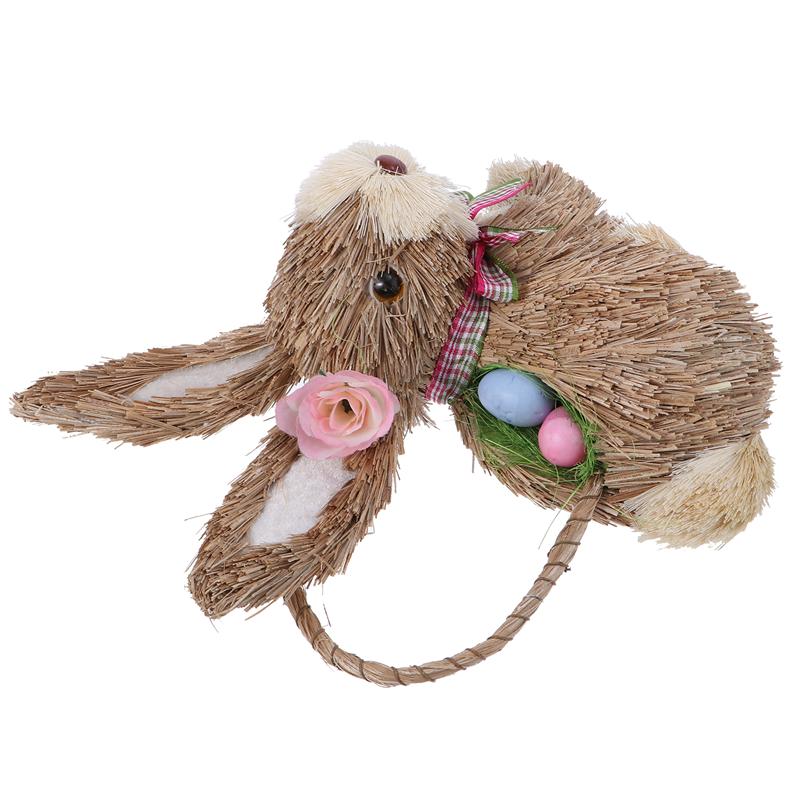 Straw Bunny Easter Basket Straw Bunny Easter Basket