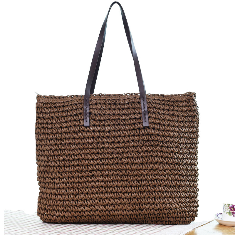 Straw Tote Handmade Bag Straw Tote Handmade Bag