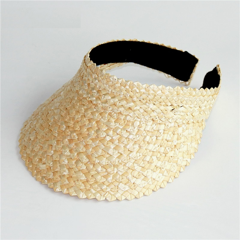 Straw Visor Hat Summer Cap Straw Visor Hat Summer Cap