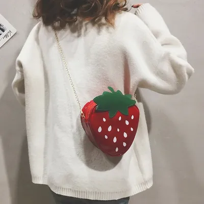 Strawberry Bag Fruit Crossbody Purse