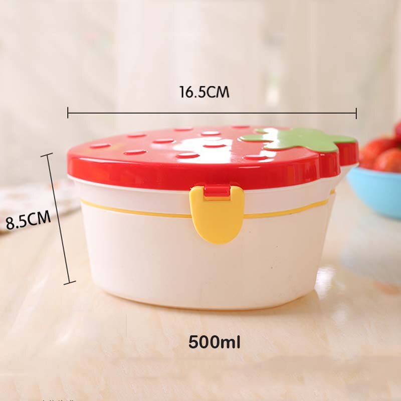 Strawberry Lunch Box with Utensils
