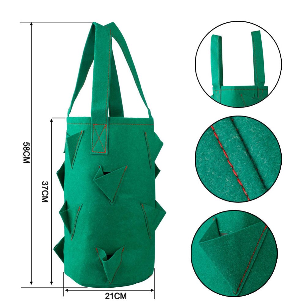 Strawberry Planter 11-Hole Plant Bag Strawberry Planter 11-Hole Plant Bag