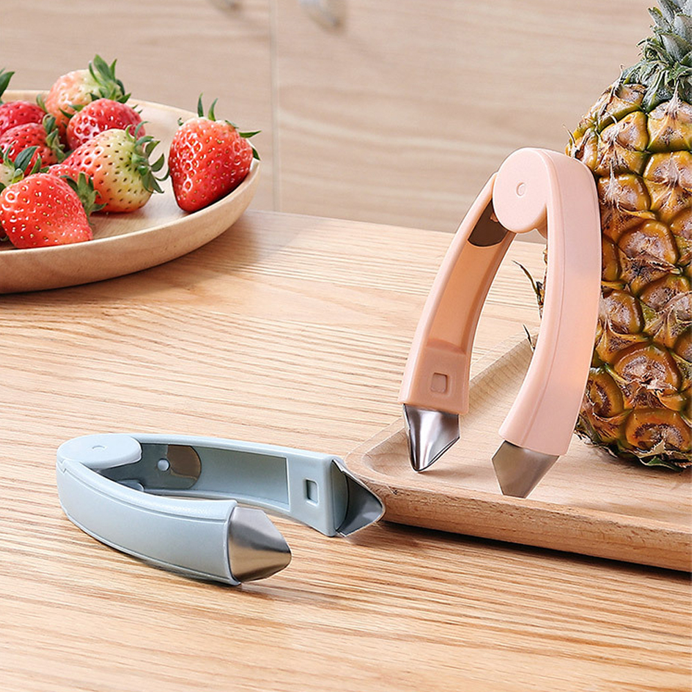 Strawberry Steel Pineapple Eye Peeler Fruit and vegetable Practical Seed Remover Clip Fruit Tools Kitchen Gadgets Strawberry Steel Pineapple Eye Peeler Fruit and vegetable Practical Seed Remover Clip Fruit Tools Kitchen Gadgets