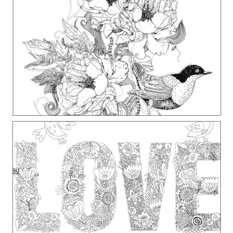 Stress Relief Coloring Books For Adults (4 pcs) Stress Relief Coloring Books For Adults (4 pcs)