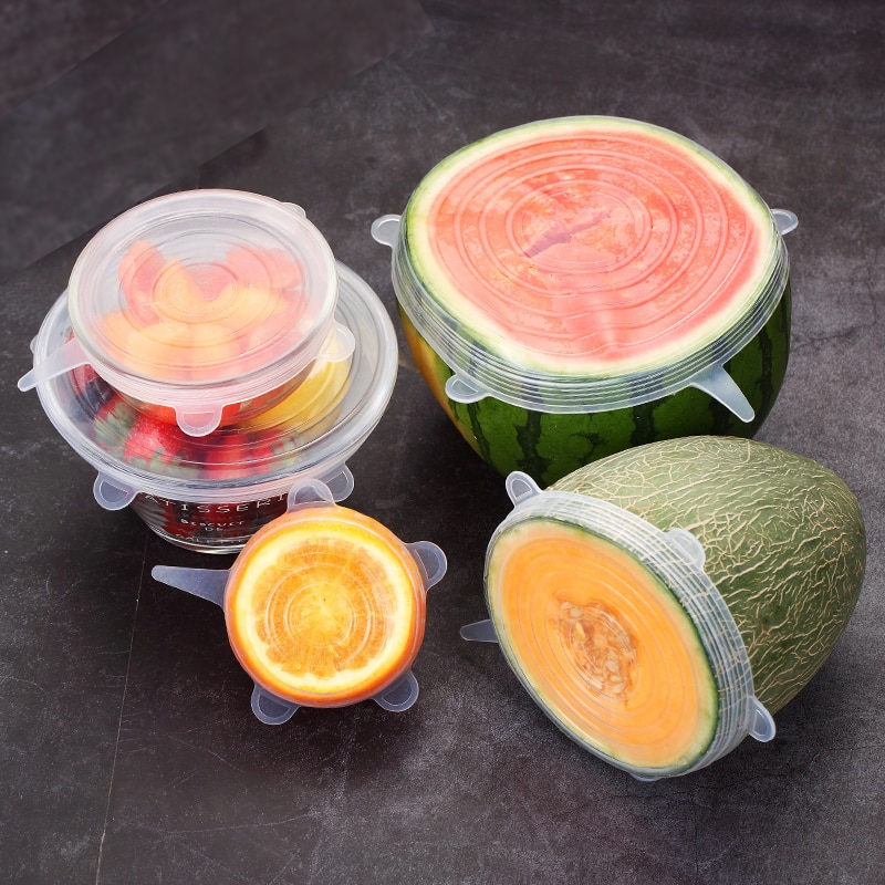 Stretch Lids Silicone Food Cover (6 pcs)