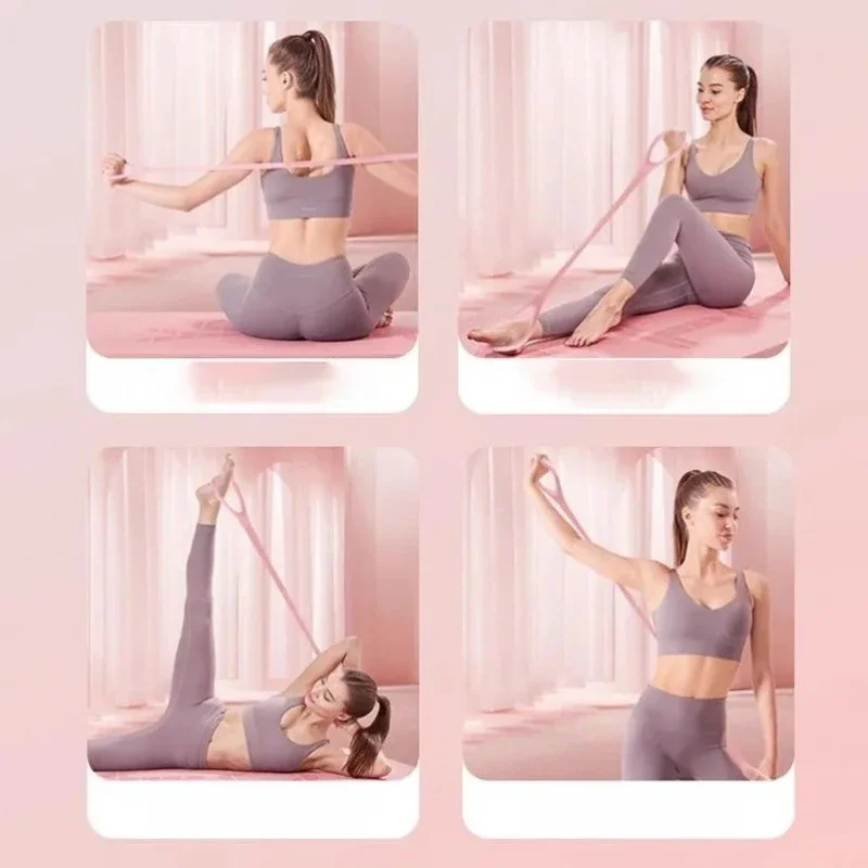 Stretch Strap Yoga 8-figure Tensioner Yoga Tool Open Back Practice Shoulder Yoga Stretching Belt Elastic Stretch Band Stretch Strap Yoga 8-figure Tensioner Yoga Tool Open Back Practice Shoulder Yoga Stretching Belt Elastic Stretch Band