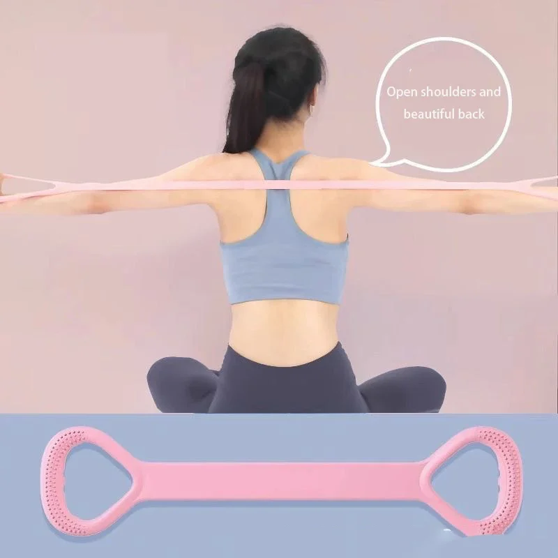 Stretch Strap Yoga 8-figure Tensioner Yoga Tool Open Back Practice Shoulder Yoga Stretching Belt Elastic Stretch Band Stretch Strap Yoga 8-figure Tensioner Yoga Tool Open Back Practice Shoulder Yoga Stretching Belt Elastic Stretch Band