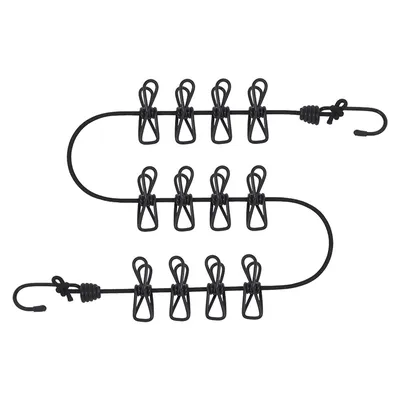 Stretchable 12 Pegs Travel Washing Line