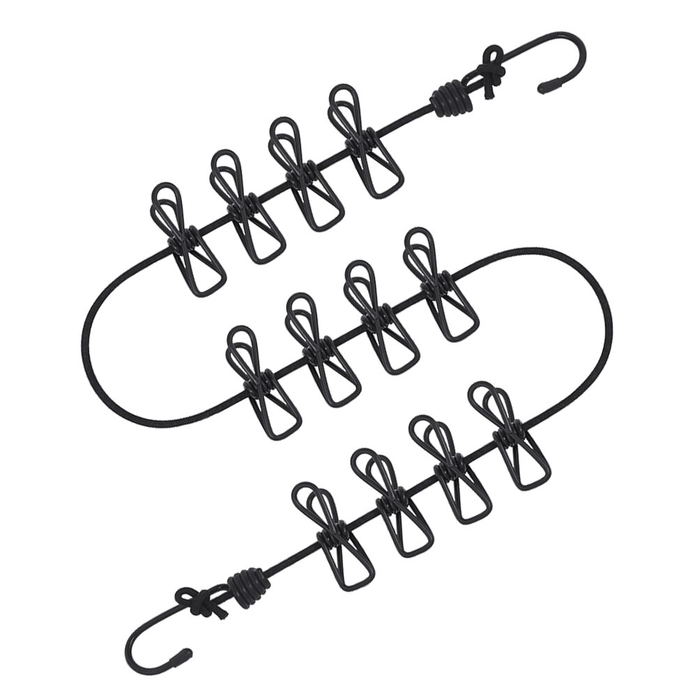 Stretchable 12 Pegs Travel Washing Line