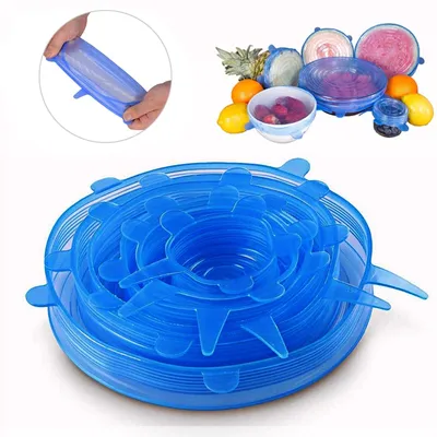 Stretchable Covers for Bowls (6 Pcs)