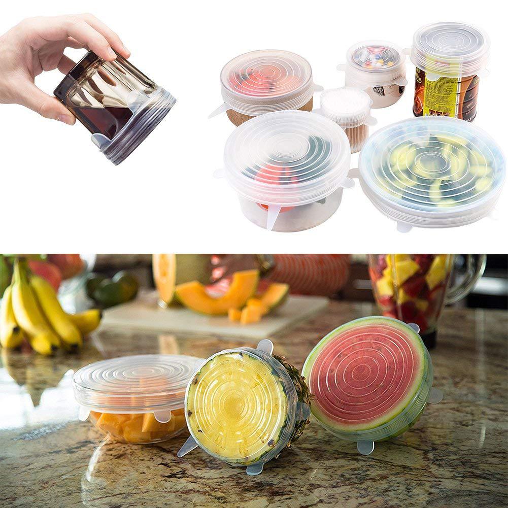 Stretchable Covers for Bowls (6 Pcs)