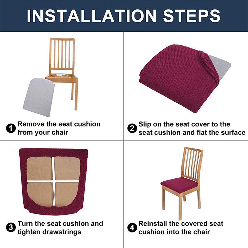 Stretchable Dining Chair Seat Cover Stretchable Dining Chair Seat Cover