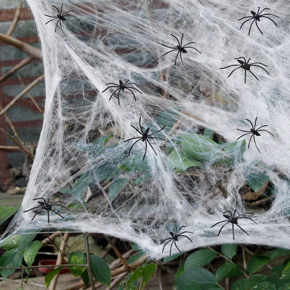 Stretchable Fake Spider Web Decoration Stretchable Fake Spider Web Decoration