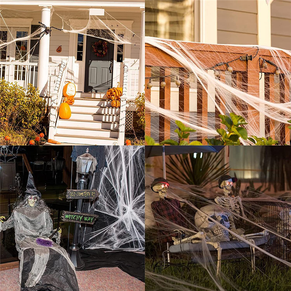 Stretchable Fake Spider Web Decoration Stretchable Fake Spider Web Decoration