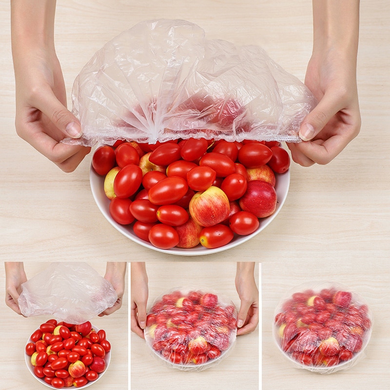 Stretchable Food Plastic Covers (100 pcs)