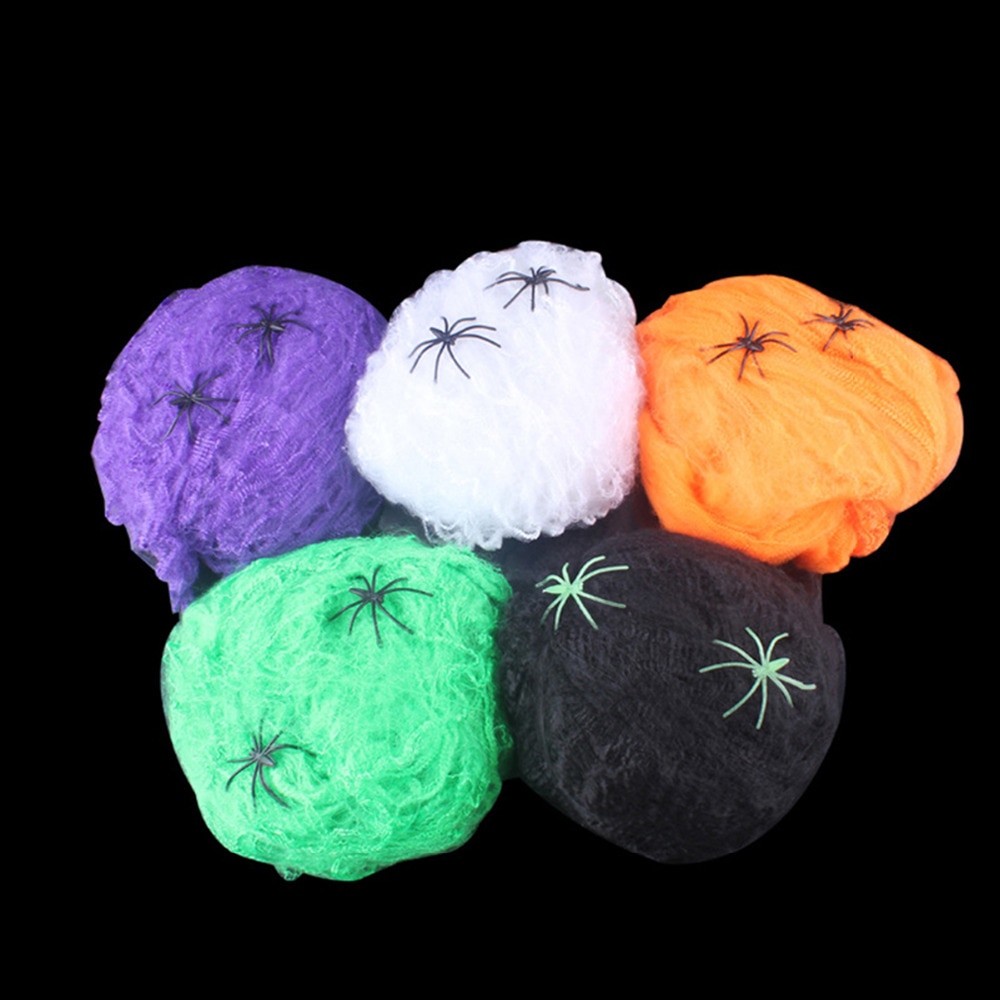 Stretchable Spider Web Halloween Decor
