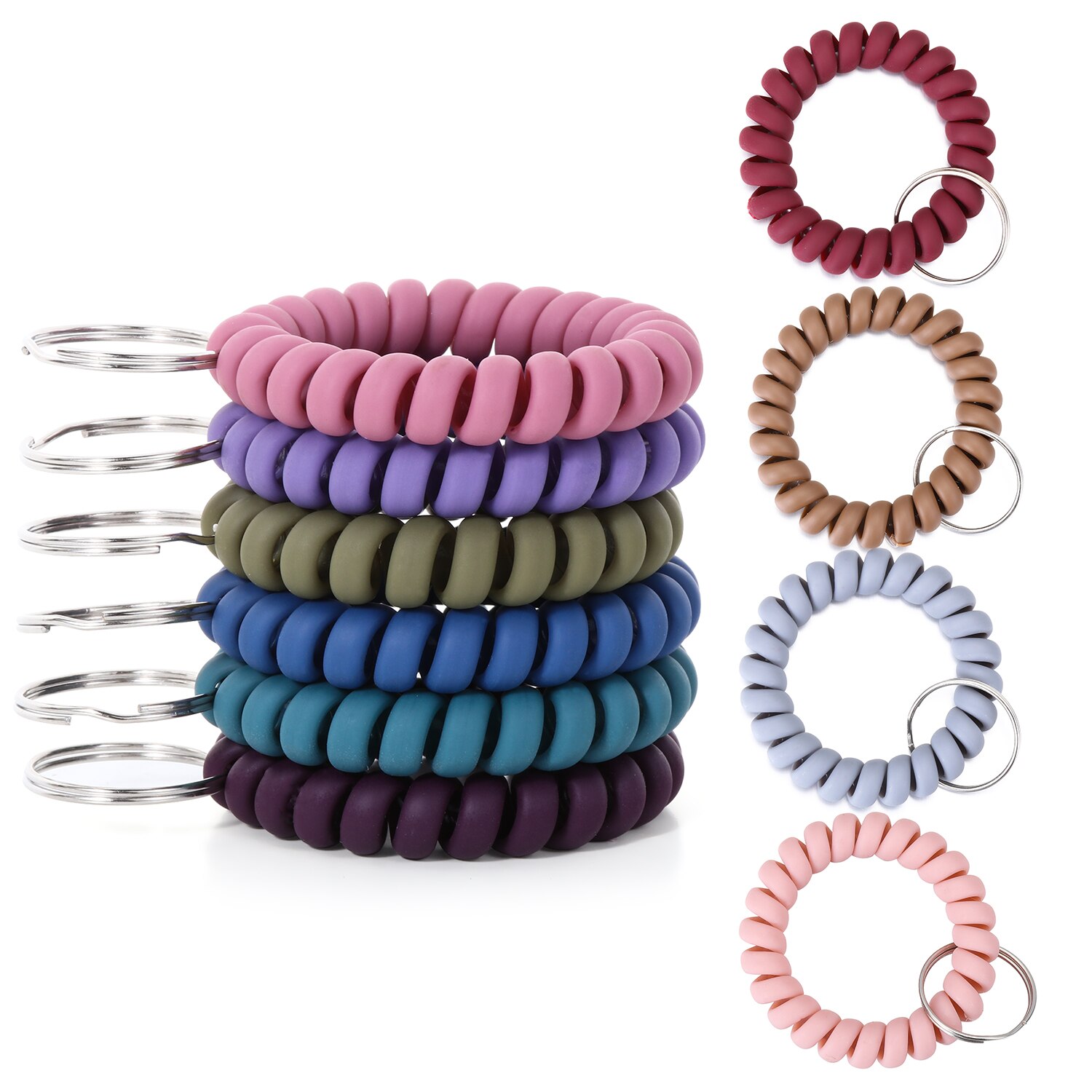 Stretchable Wrist Coil Keychain (10 pcs) Stretchable Wrist Coil Keychain (10 pcs)