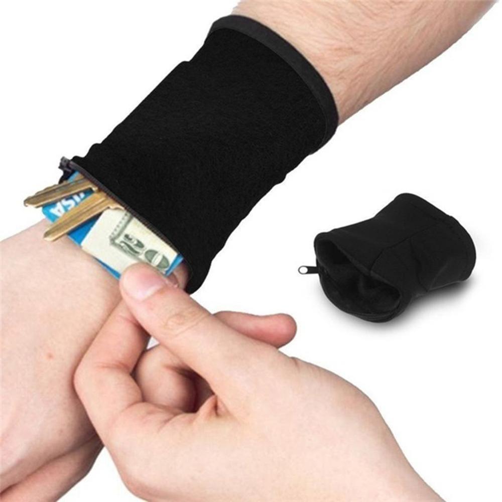 Stretchable Zipper Wrist Pocket