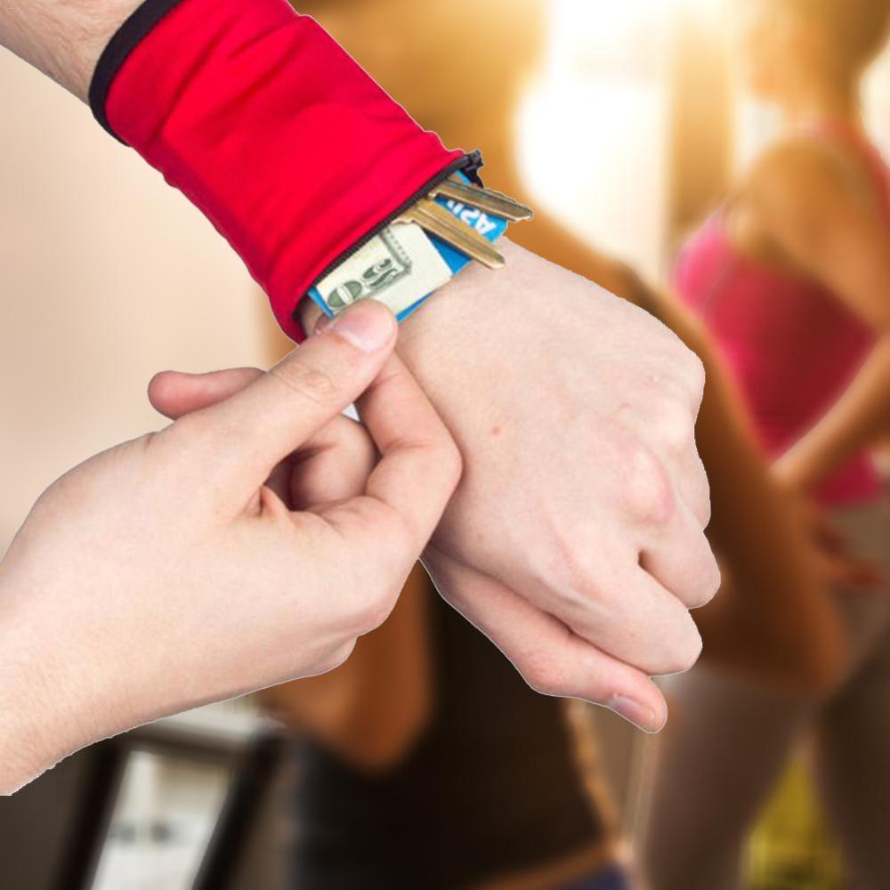 Stretchable Zipper Wrist Pocket Stretchable Zipper Wrist Pocket