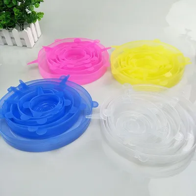 Stretchy Lids Silicone Food Covers (6 pcs)