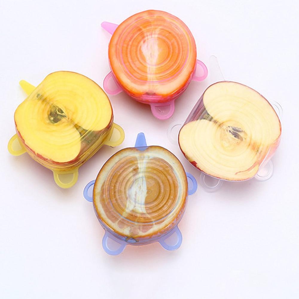 Stretchy Lids Silicone Food Covers (6 pcs) Stretchy Lids Silicone Food Covers (6 pcs)