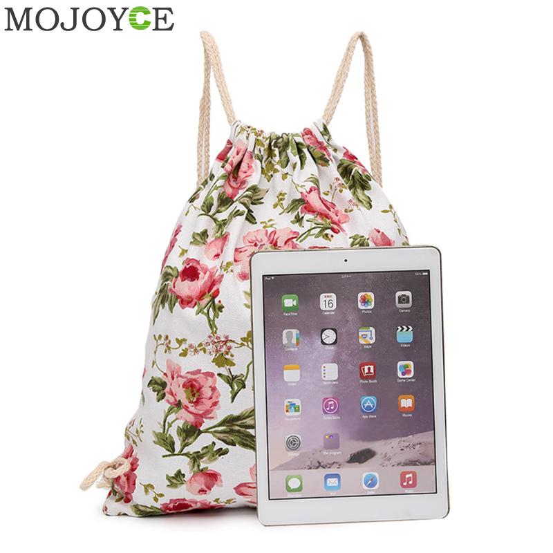 String Backpack Floral Print String Backpack Floral Print