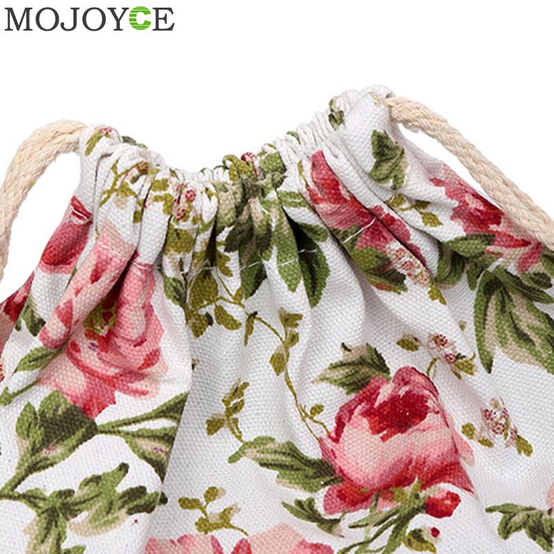 String Backpack Floral Print String Backpack Floral Print