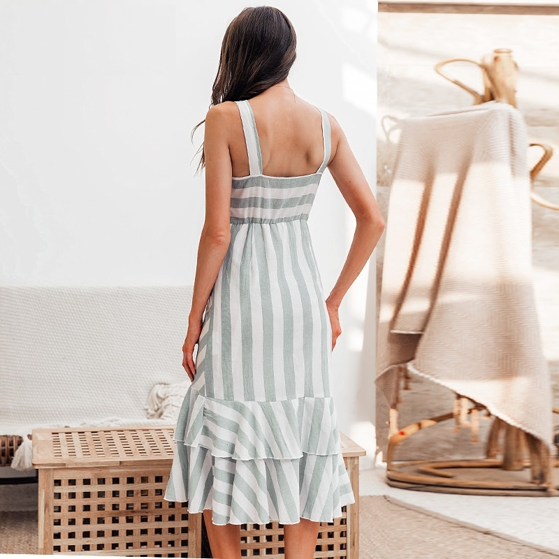 Striped Dress Sexy Ladies Wear Striped Dress Sexy Ladies Wear