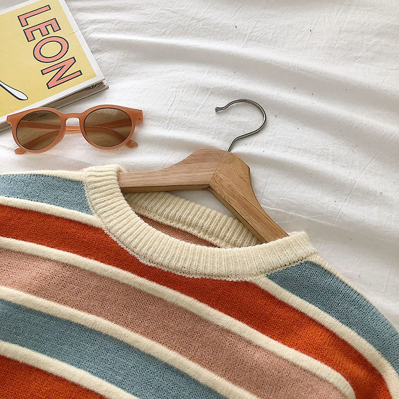 Striped Knit Sweater for Women Striped Knit Sweater for Women