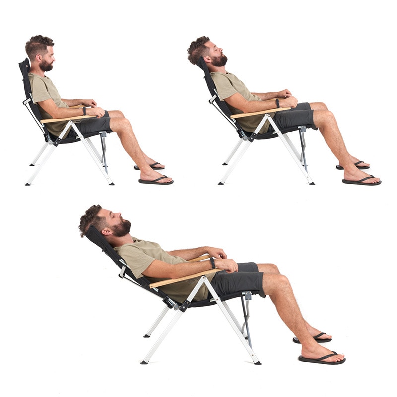 Strong Foldable Beach Chair with Adjustable Backrest