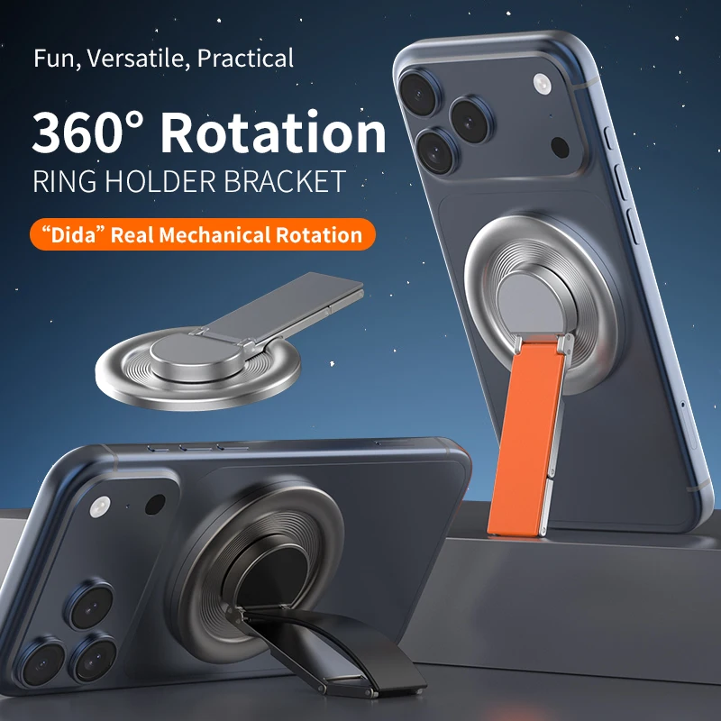 Strong Magnetic Phone Holder for Magsafe 360 Degree Rotation Magnet Finger Ring Stand Compatible For iPhone 17 15 16