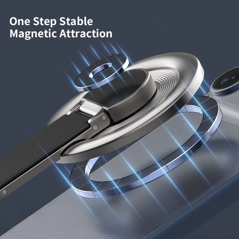 Strong Magnetic Phone Holder for Magsafe 360 Degree Rotation Magnet Finger Ring Stand Compatible For iPhone 17 15 16