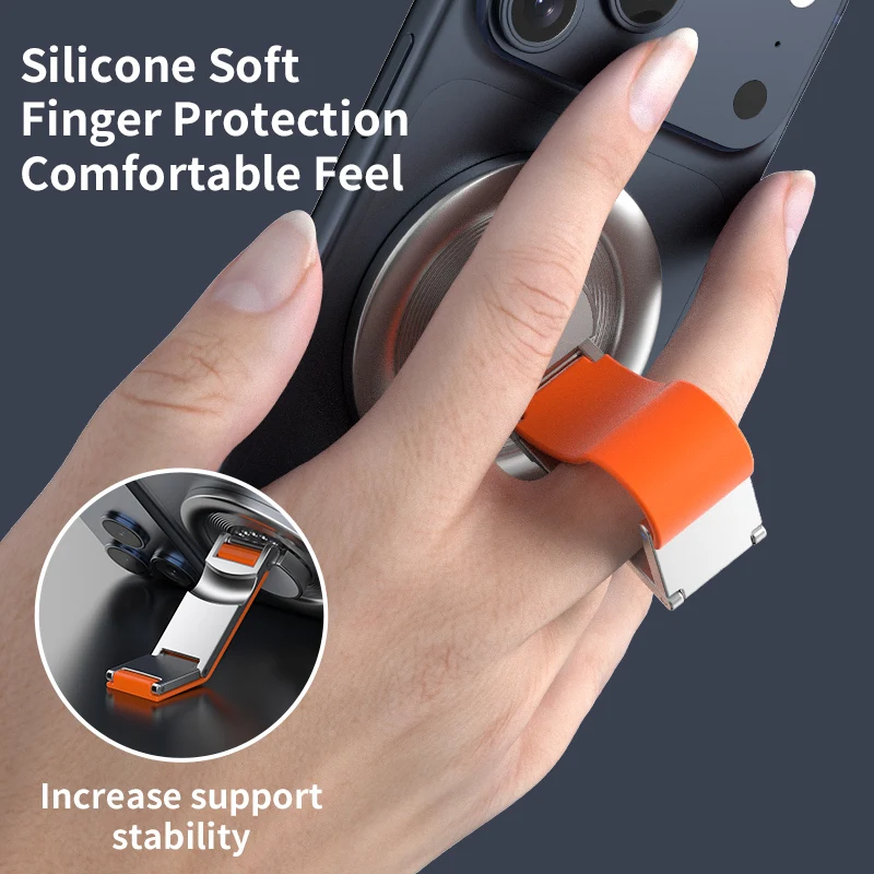 Strong Magnetic Phone Holder for Magsafe 360 Degree Rotation Magnet Finger Ring Stand Compatible For iPhone 17 15 16