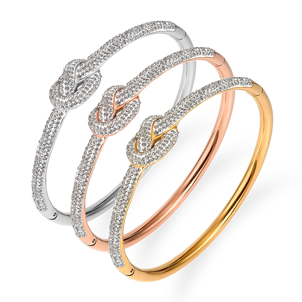 Studded Knot Bracelet Fashion Jewelry