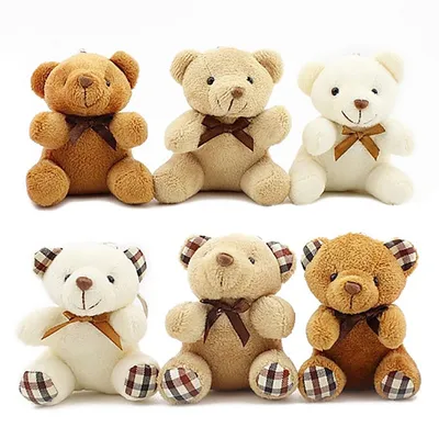 Stuffed Mini Teddy Keychain