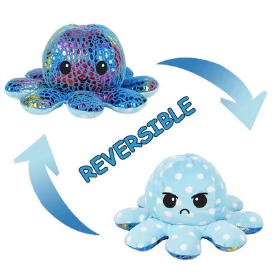 Stuffed Octopus Cute Reversible Pillow