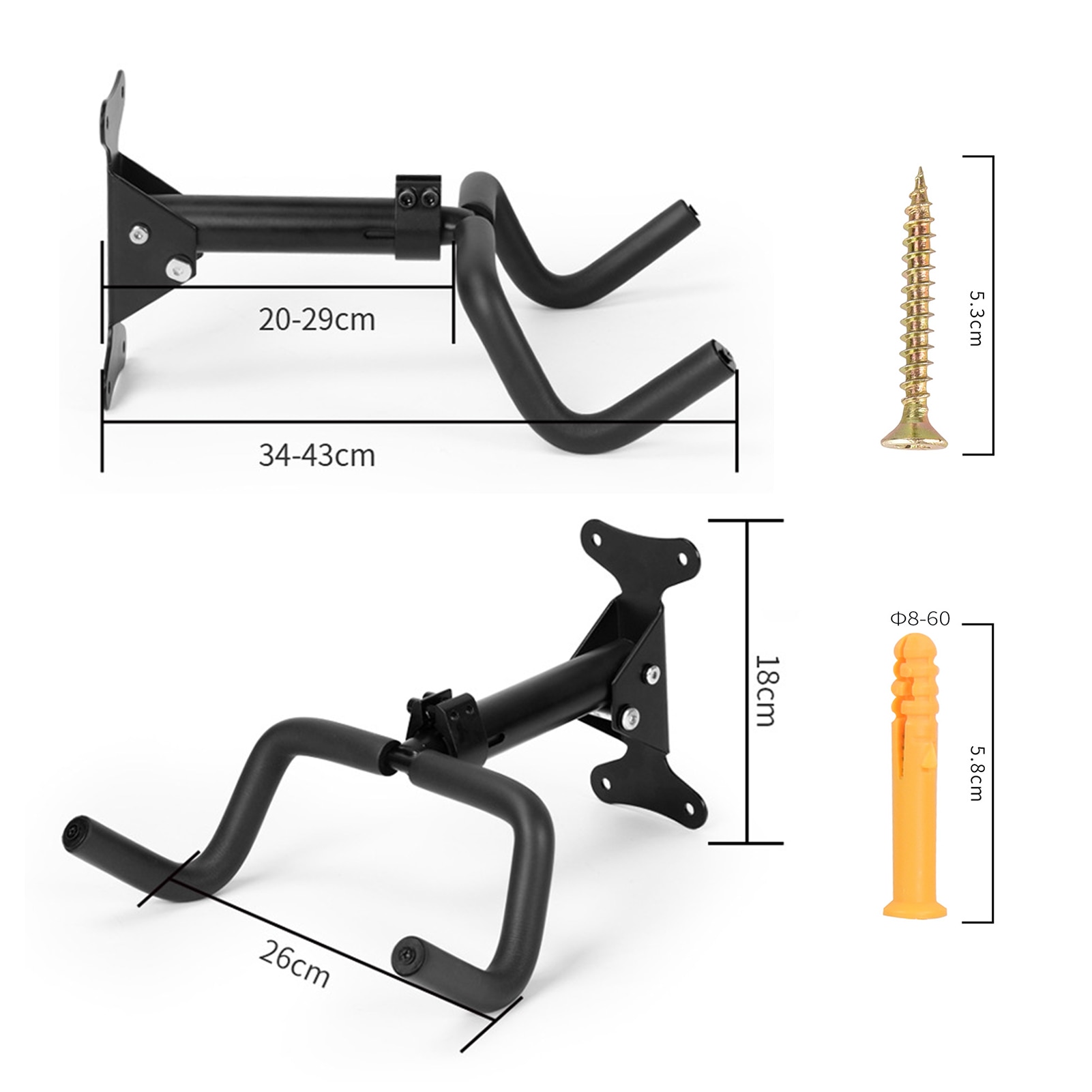 Sturdy Wall Mount Bicycle Hook